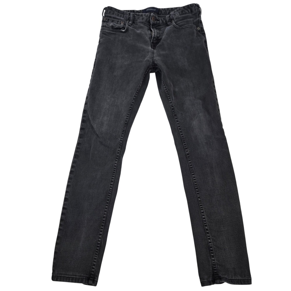 Scotch Soda Amsterdams Blauw Skim Jeans Mens 30x30 Black Skinny Denim Stretch